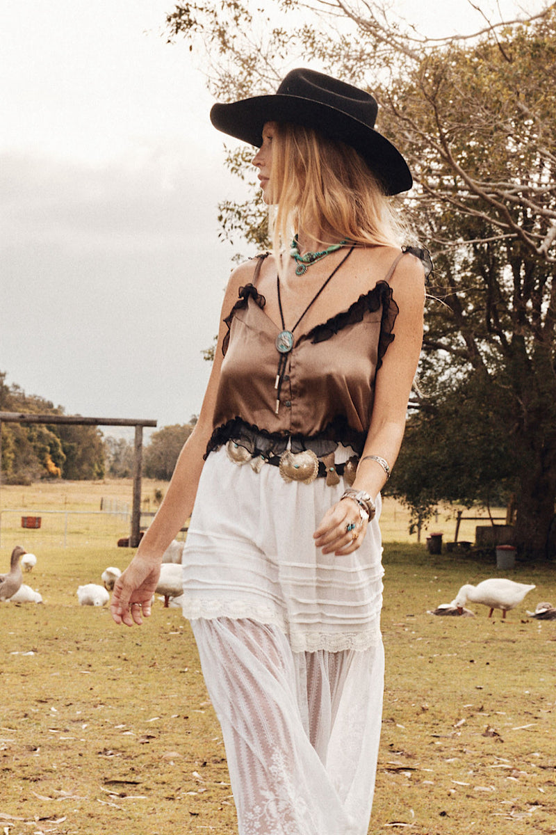 Heaven Knows Silk + Lace Camisole