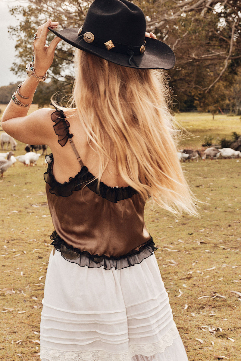 Heaven Knows Silk + Lace Camisole