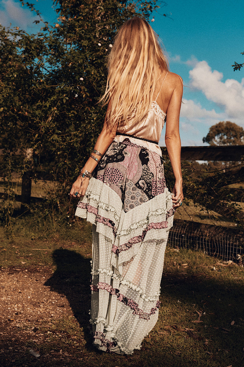 Come Wander With Me Silk Satin + Lace Camisole