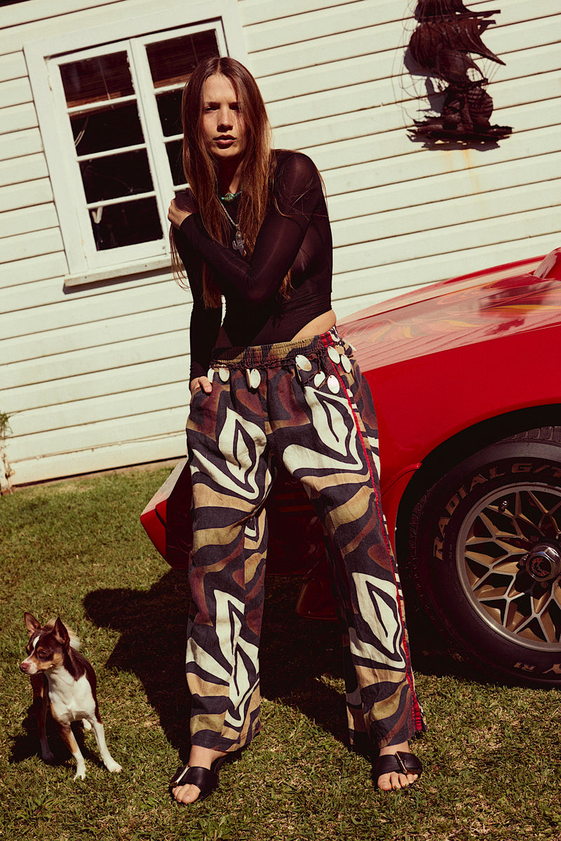 Rock Me On The Water Linen Pants - Driftwood