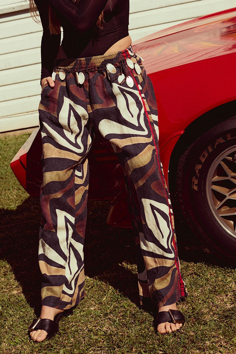 Rock Me On The Water Linen Pants - Driftwood