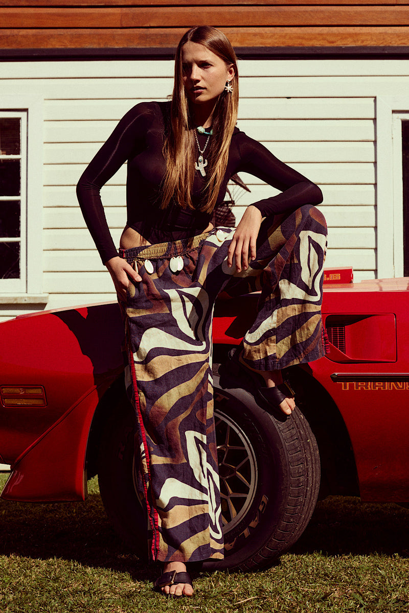 Rock Me On The Water Linen Pants - Driftwood