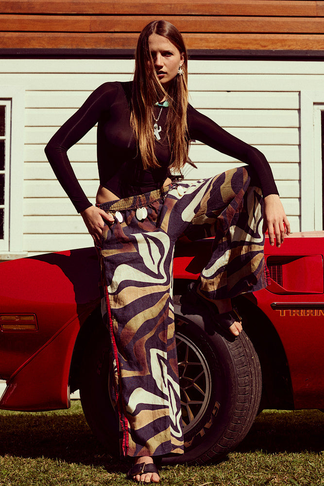 Rock Me On The Water Linen Pants - Driftwood