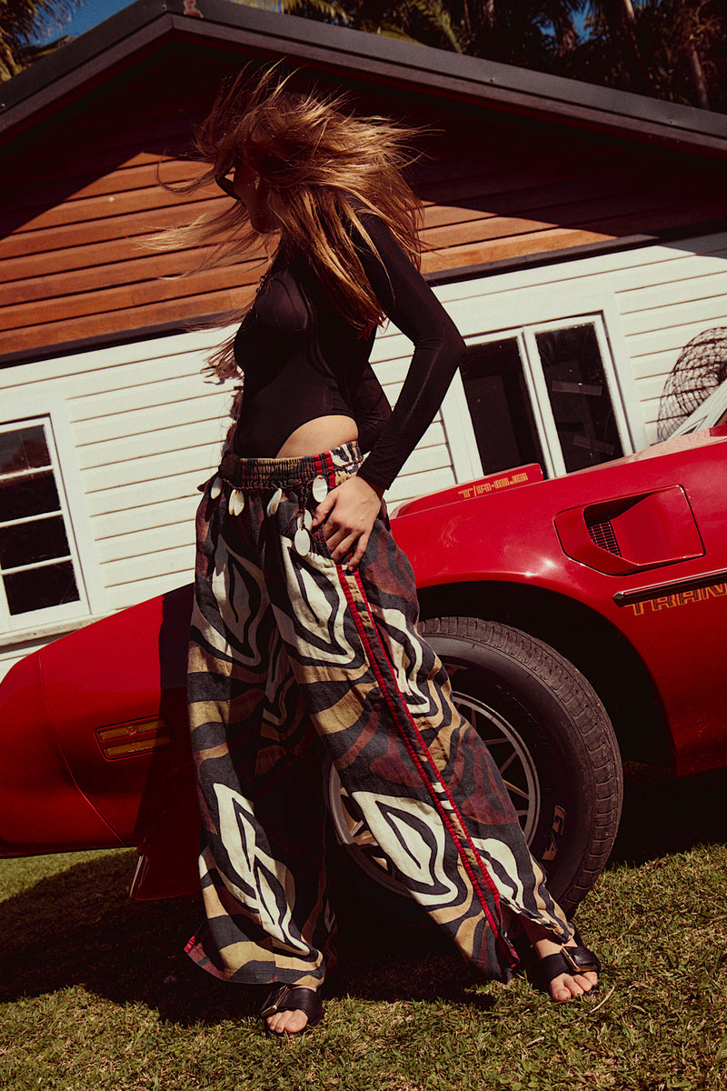 Rock Me On The Water Linen Pants - Driftwood