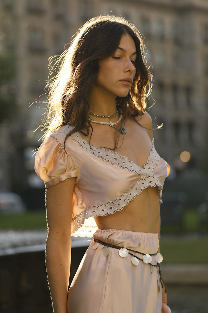 Ain’t No Sunshine Silk Satin + Lace Slip Set