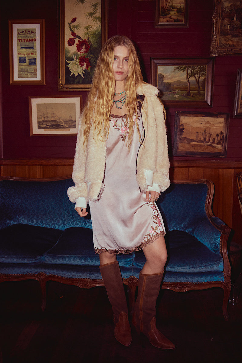 Sundance Suede + Leather Boots - Brown