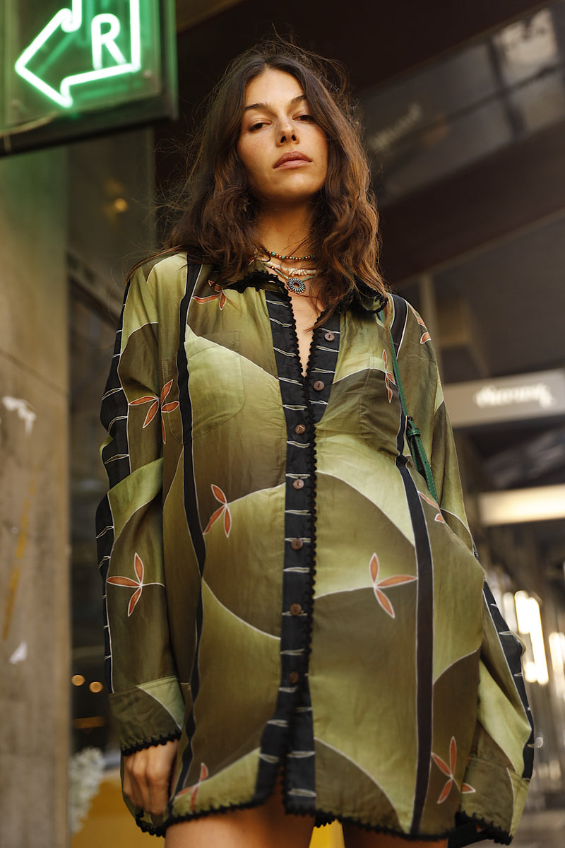 Good Thing Silk Cotton Oversized Shirt
