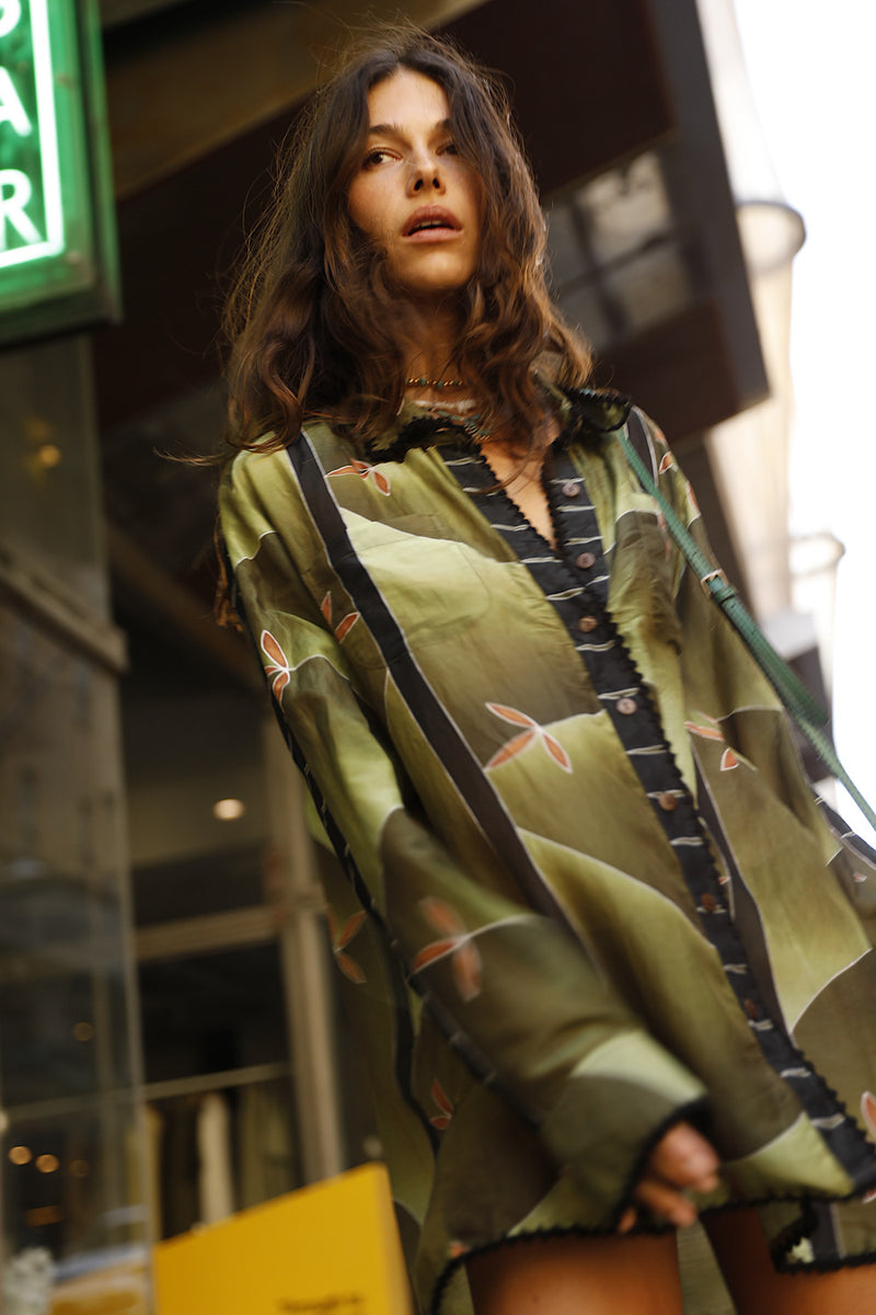 Good Thing Silk Cotton Oversized Shirt
