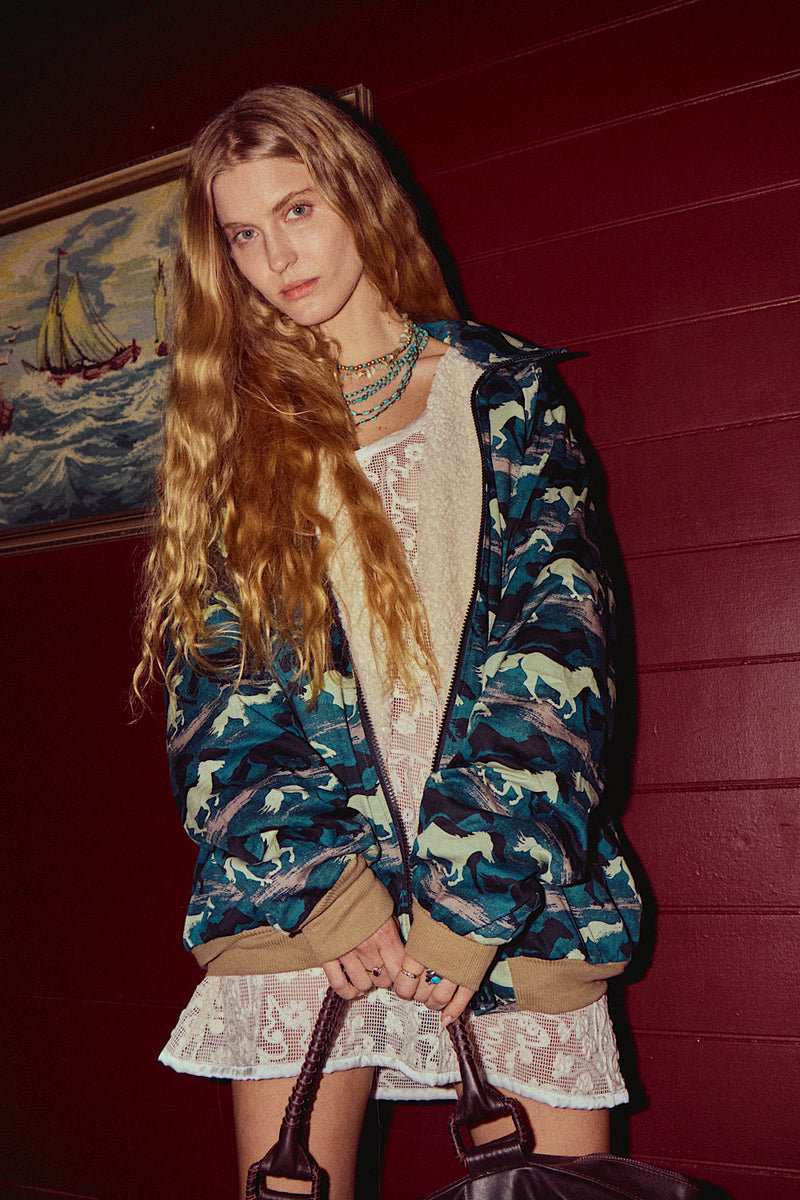 Silver Stallion Cotton Twil Bomber Jacket