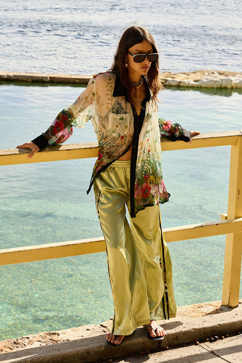 Easy On The Eyes Silk Shirt