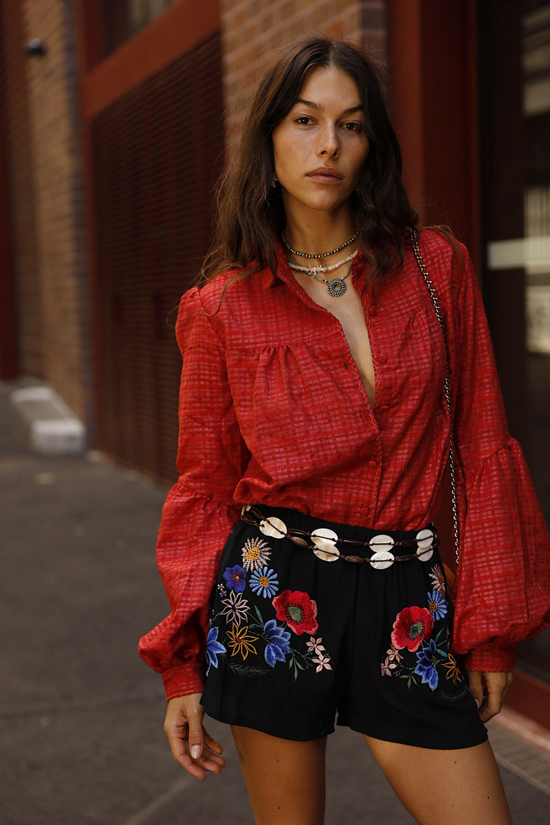 Every Little Thing She Does Is Magic Silk Crepe Shorts