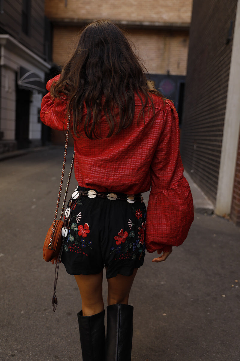 Every Little Thing She Does Is Magic Silk Crepe Shorts