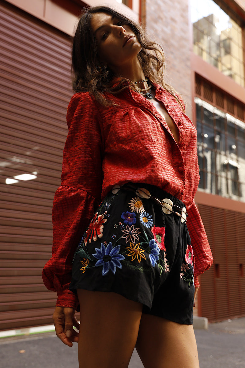 Every Little Thing She Does Is Magic Silk Crepe Shorts