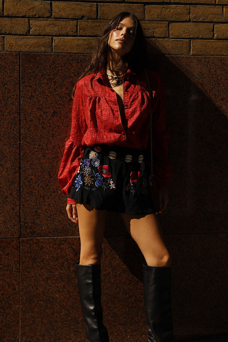 Every Little Thing She Does Is Magic Silk Crepe Shorts