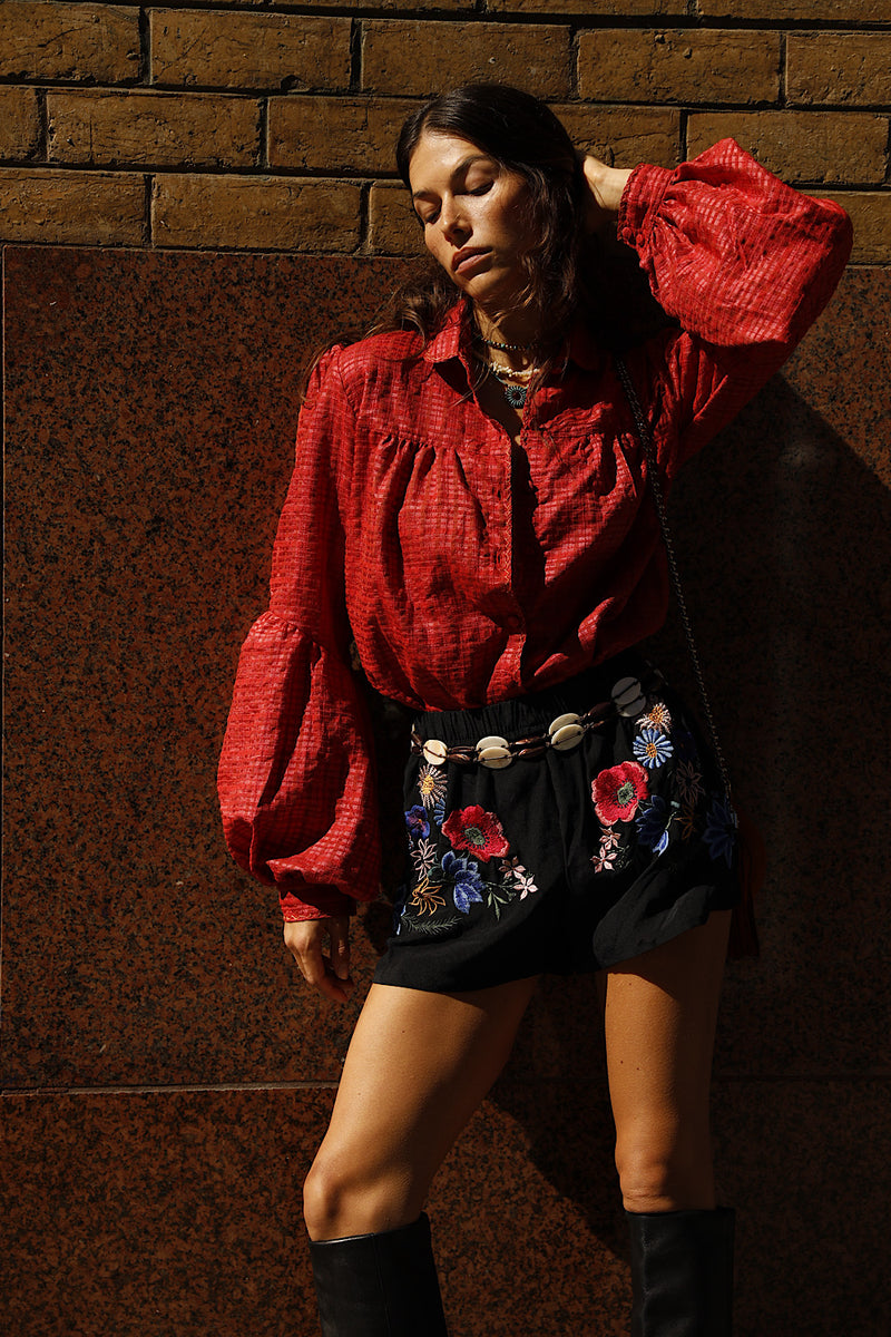 Every Little Thing She Does Is Magic Silk Crepe Shorts