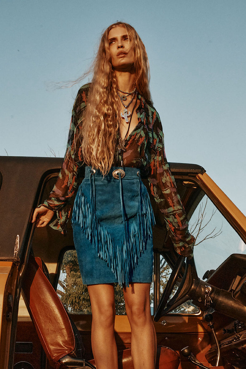 Black Water Silk Crinkle Oversized Shirt