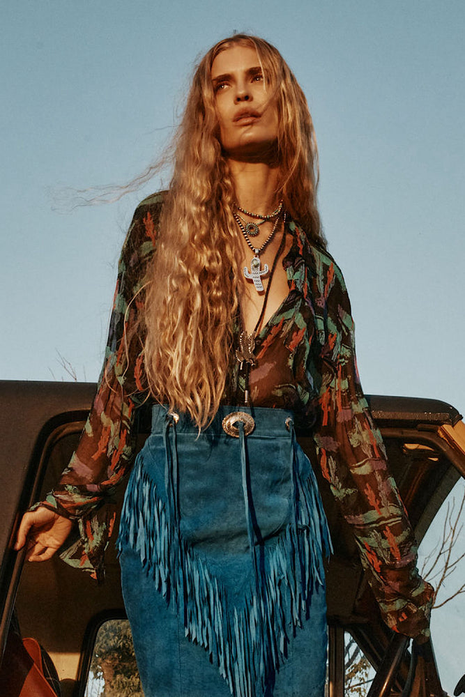 Black Water Silk Crinkle Oversized Shirt