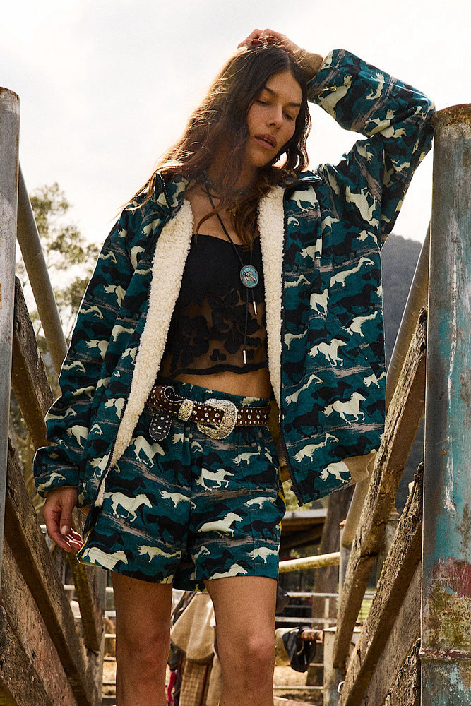 Silver Stallion Cotton Twil Bomber Jacket