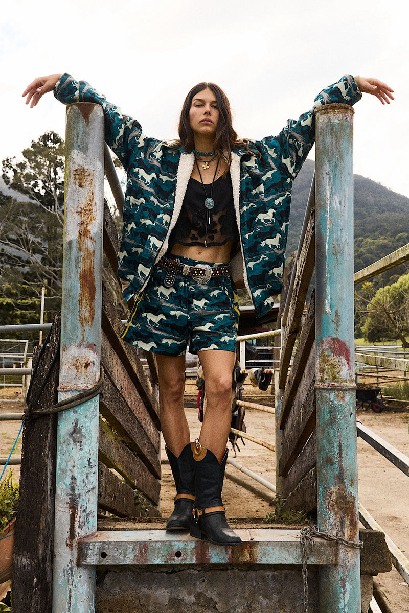 Silver Stallion Cotton Twil Bomber Jacket