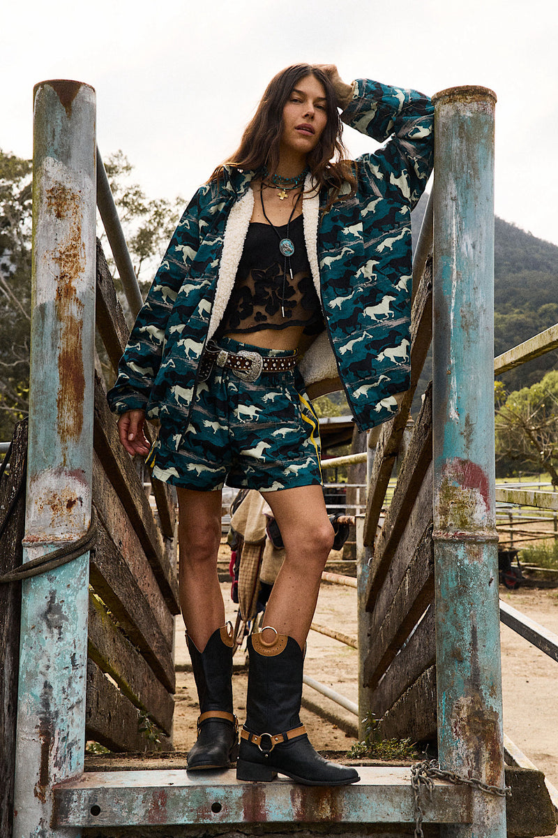 Silver Stallion Cotton Twil Bomber Jacket