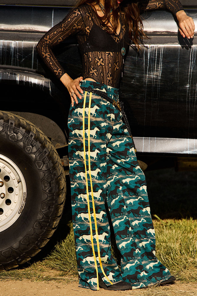 Silver Stallion Cotton Twill + Silk Pants