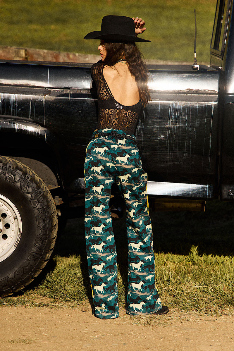 Silver Stallion Cotton Twill + Silk Pants