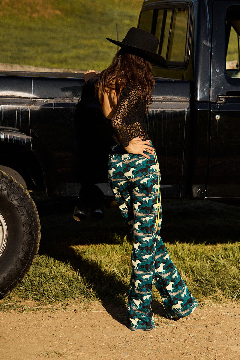 Silver Stallion Cotton Twill + Silk Pants