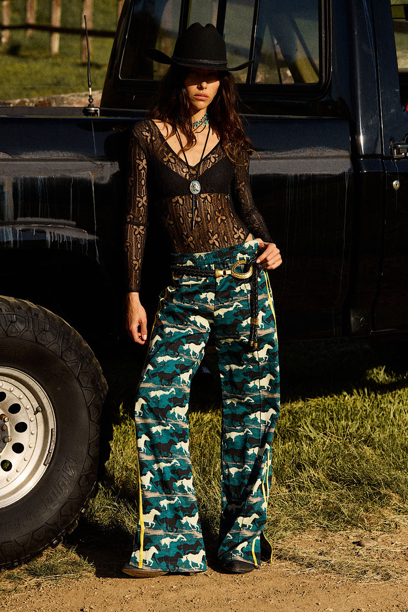Silver Stallion Cotton Twill + Silk Pants