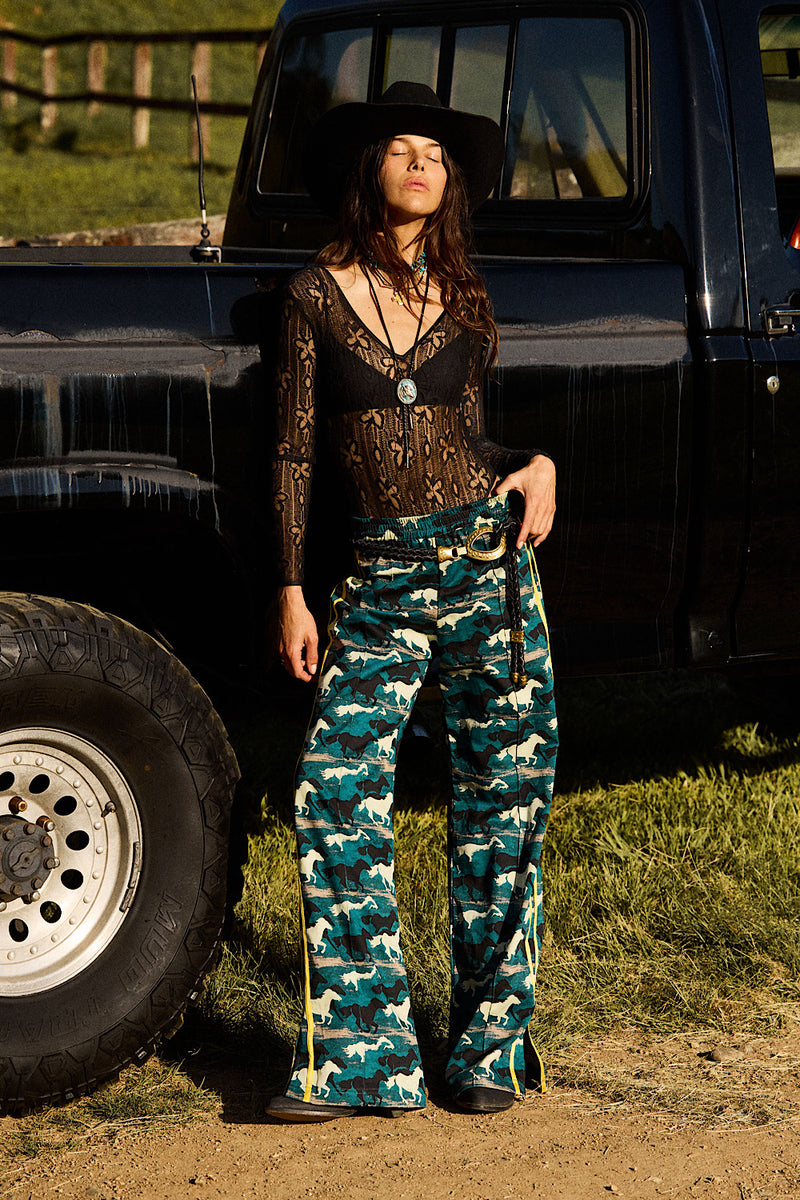 Silver Stallion Cotton Twill + Silk Pants