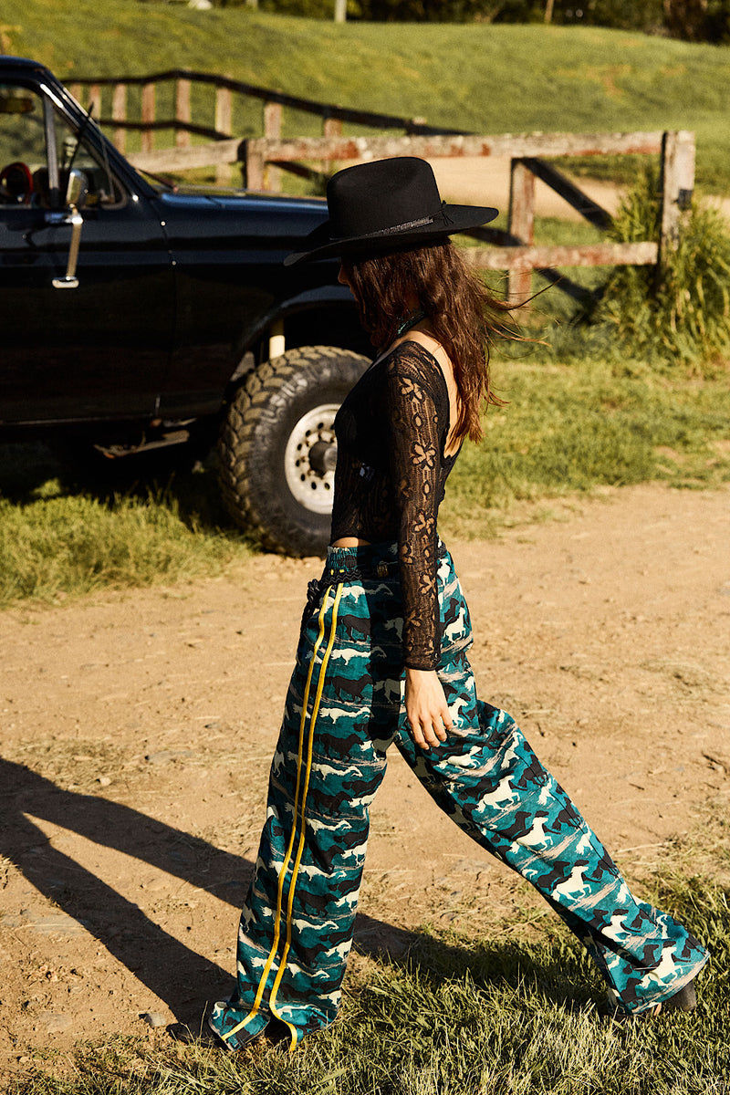 Silver Stallion Cotton Twill + Silk Pants