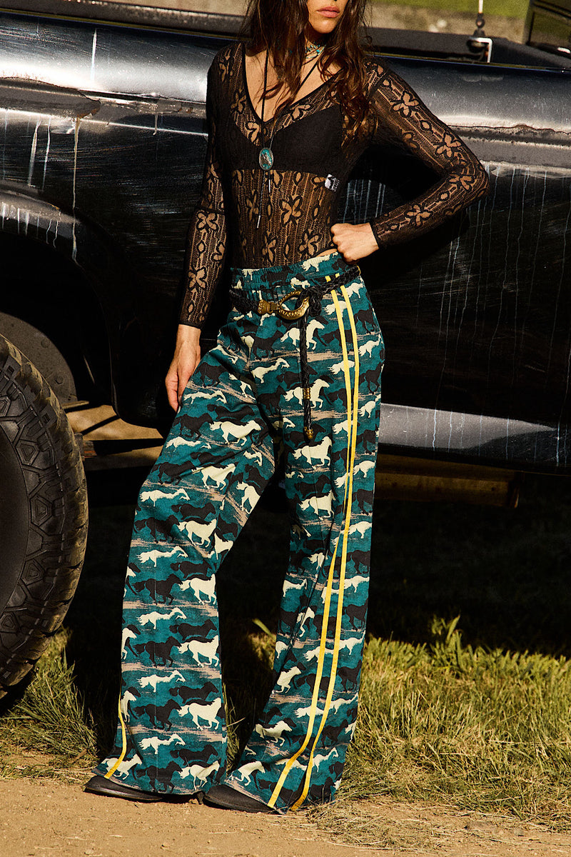 Silver Stallion Cotton Twill + Silk Pants