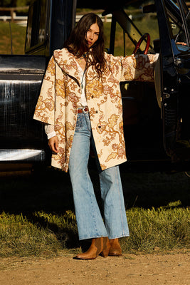 Something In The Air Cotton Embroidered Coat
