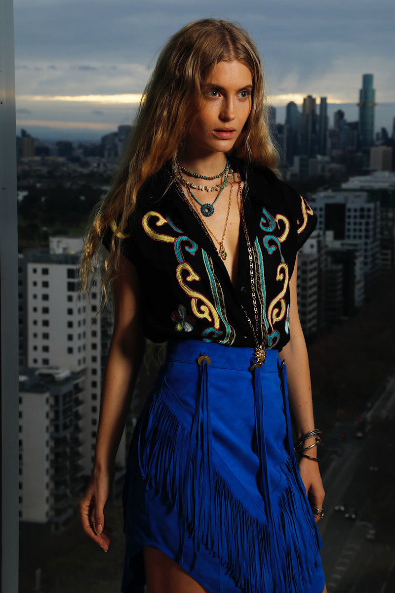 Ladies of the Canyon Embroidered Blouse