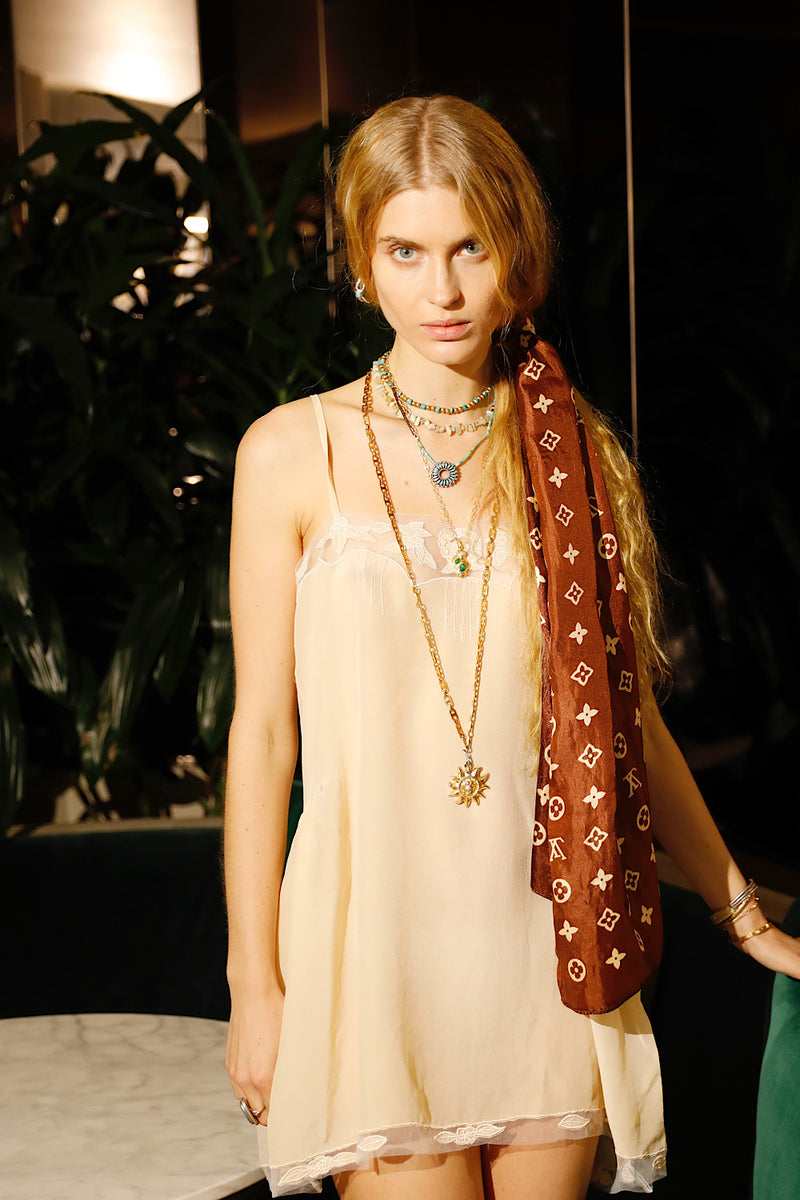 Comes a Time Silk Slip Dress