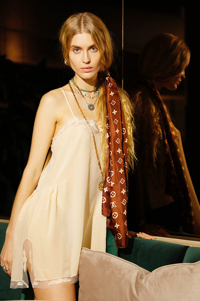 Comes a Time Silk Slip Dress