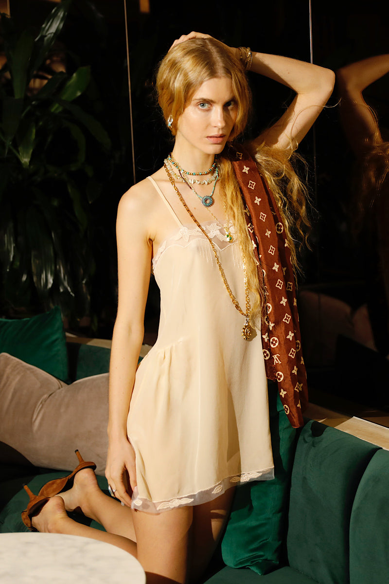 Comes a Time Silk Slip Dress