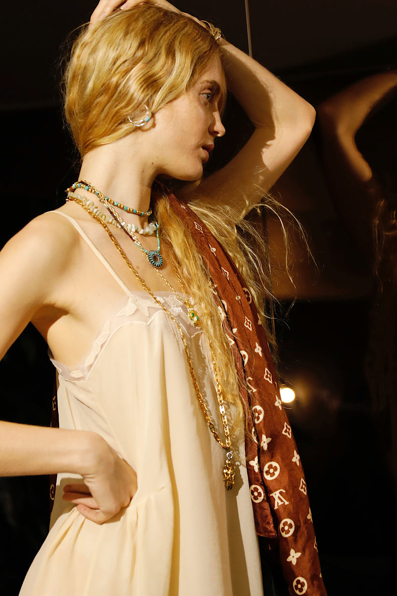 Comes a Time Silk Slip Dress