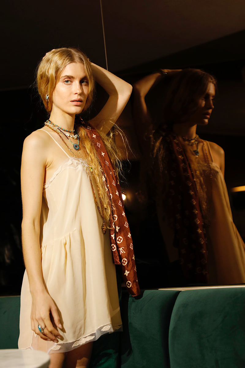 Comes a Time Silk Slip Dress