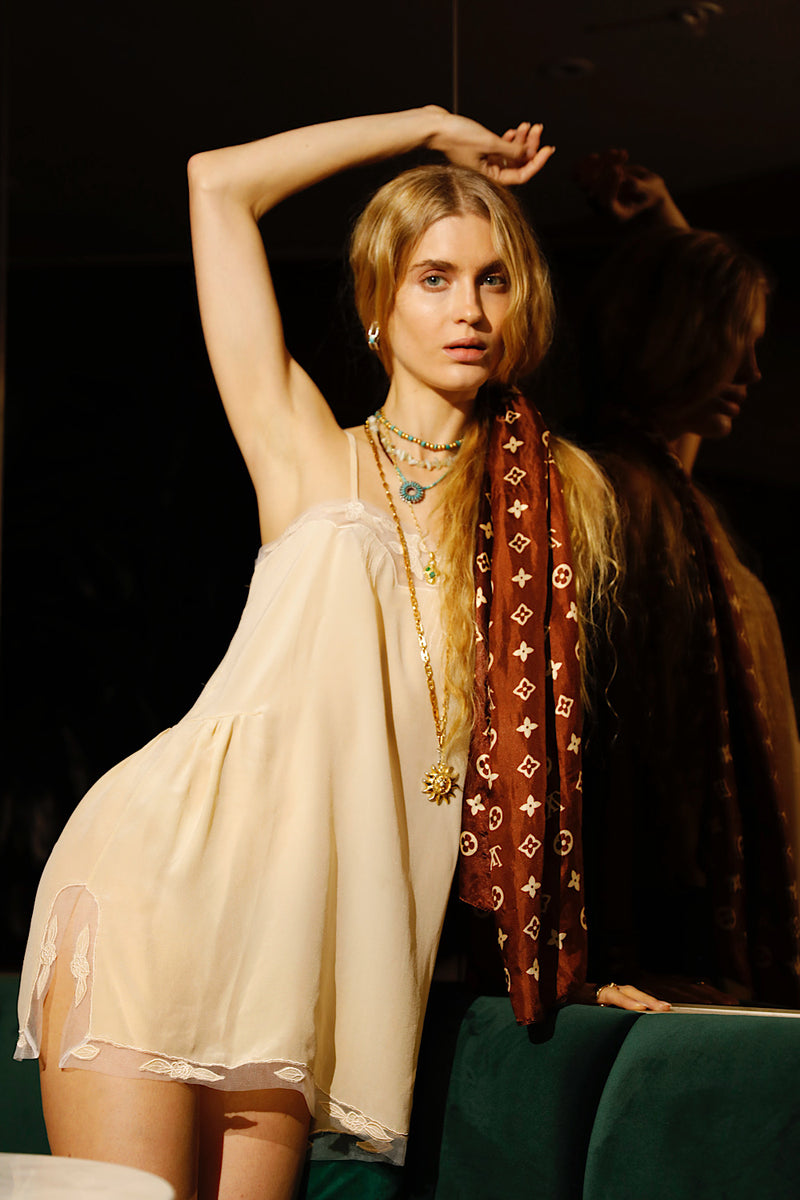 Comes a Time Silk Slip Dress