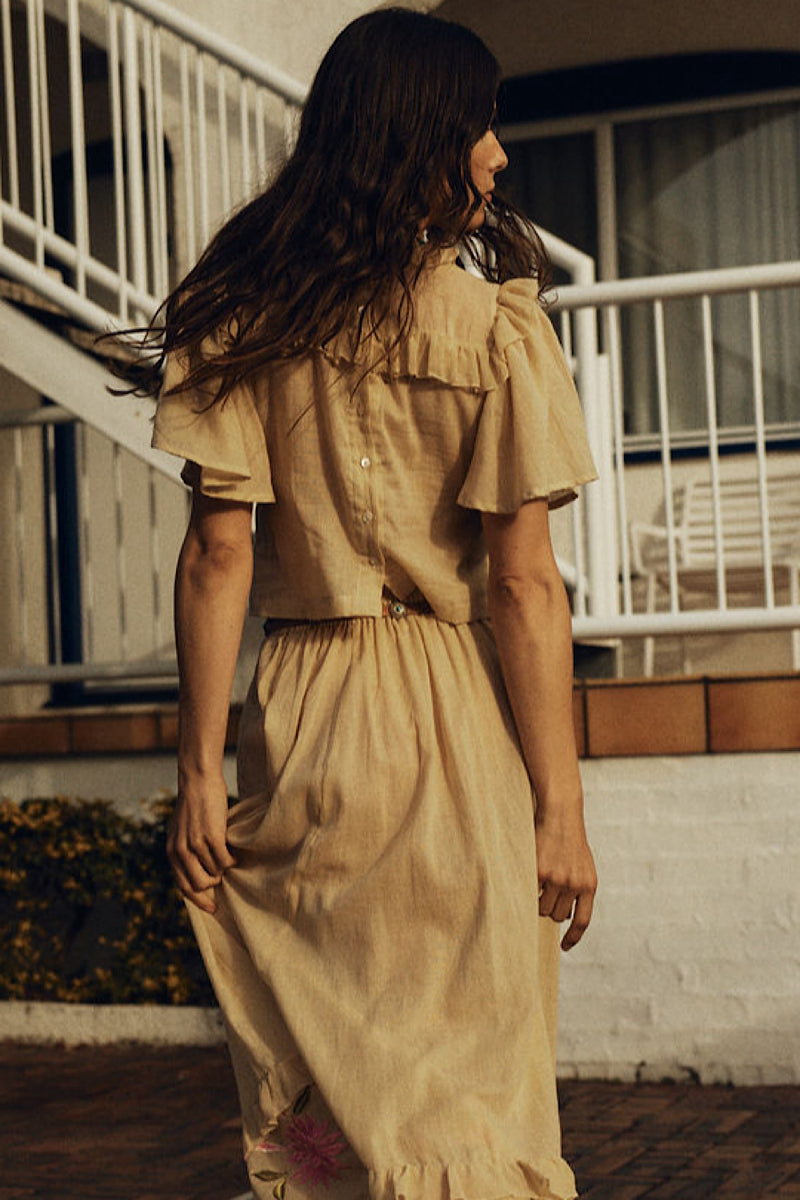 She Moved Through The Fair Cotton Embroidered Blouse