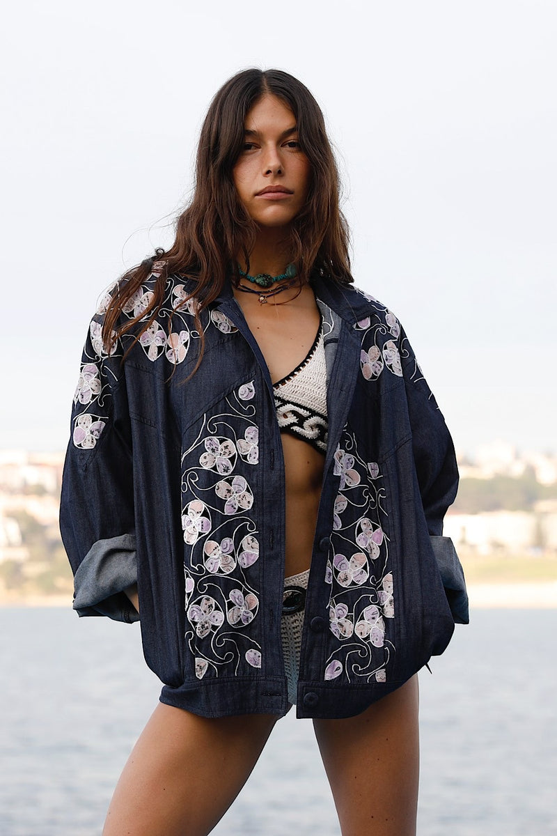 Night Bloom Embroidered Jacket