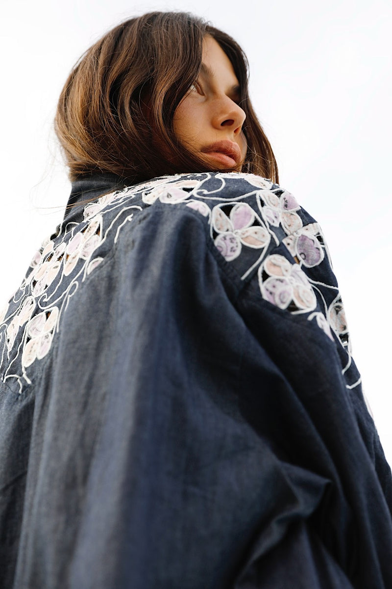 Night Bloom Embroidered Jacket