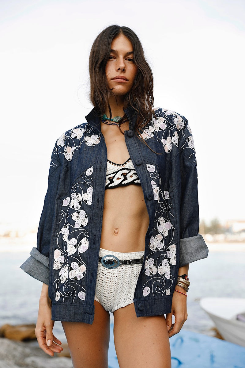 Night Bloom Embroidered Jacket
