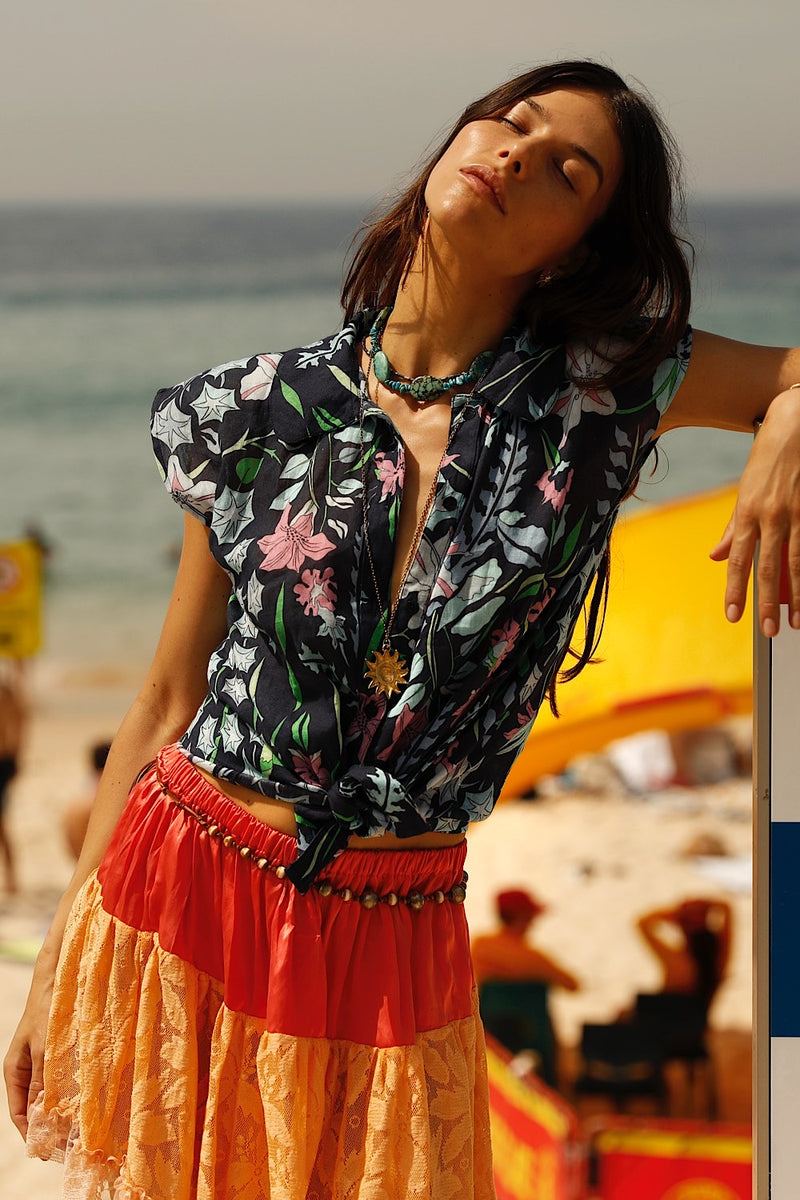 Sweet Seasons Short Sleeve Blouse