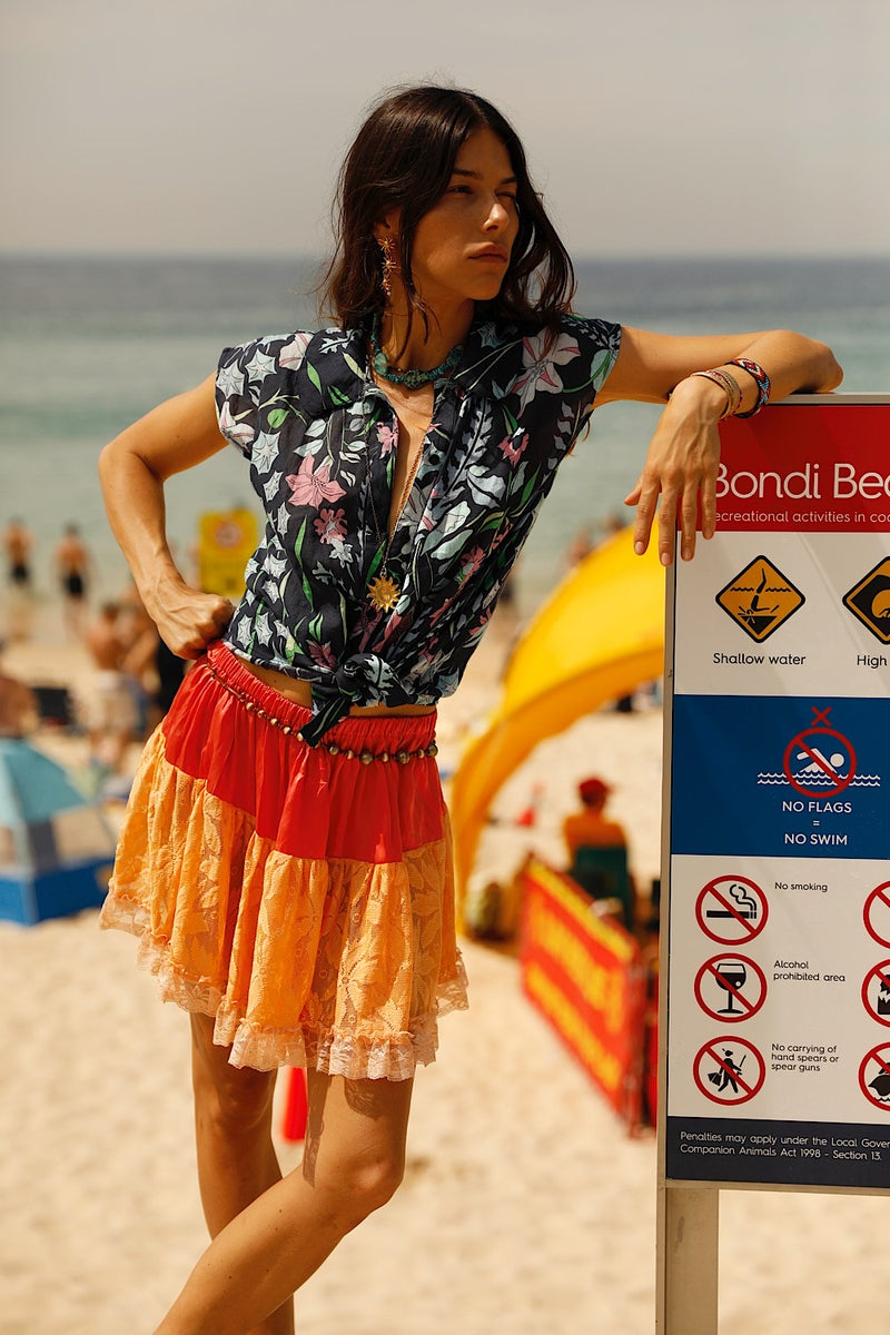 Sweet Seasons Short Sleeve Blouse