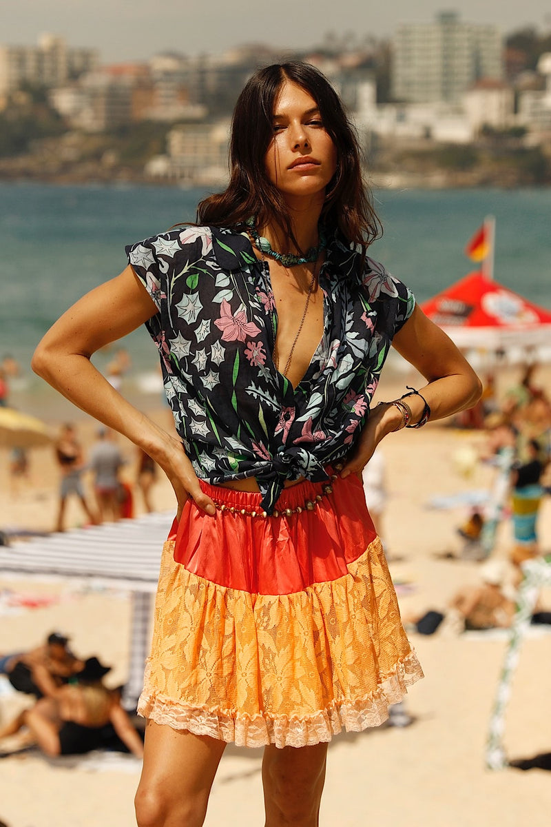 Sweet Seasons Short Sleeve Blouse