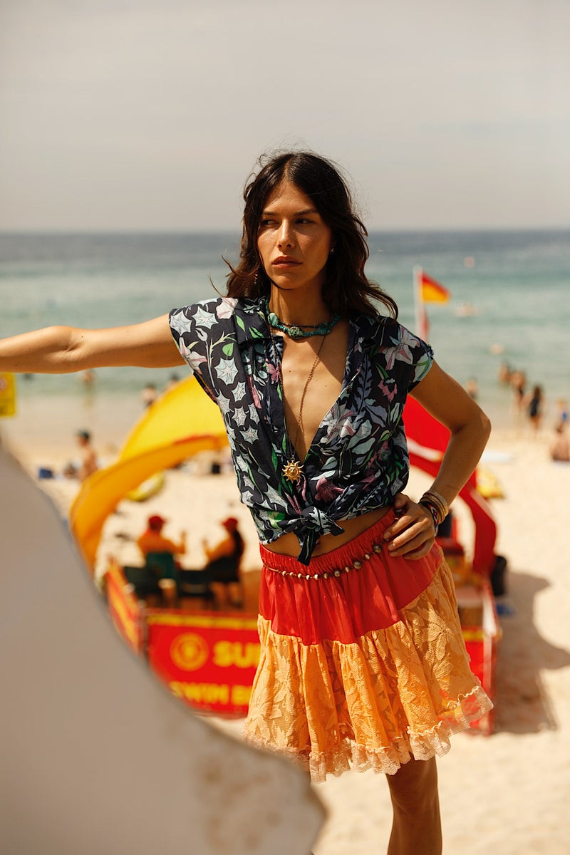 Sweet Seasons Short Sleeve Blouse