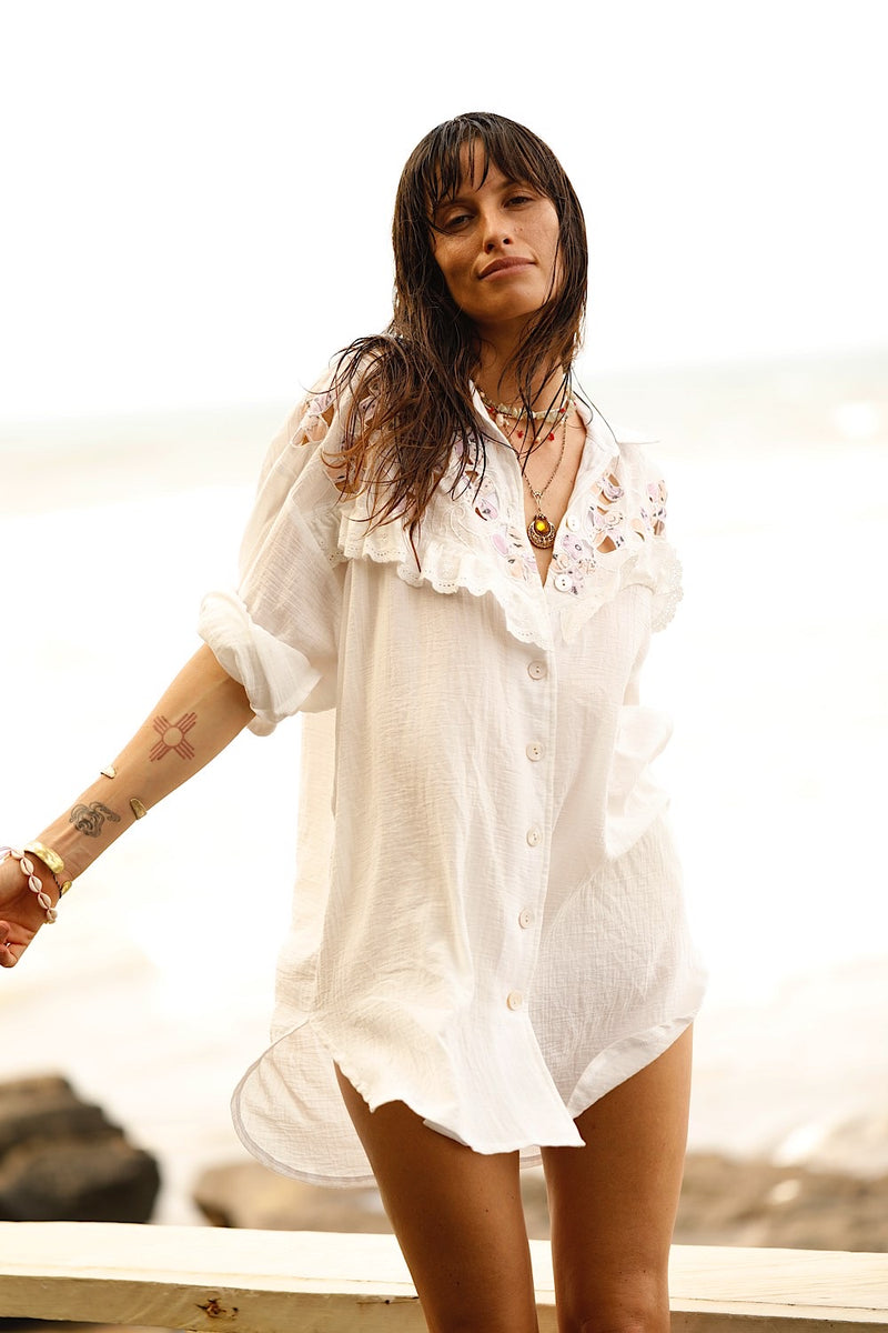 Come Softly to Me Cotton Long Sleeve Shirt