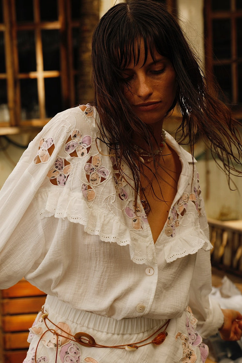 Come Softly to Me Cotton Long Sleeve Shirt