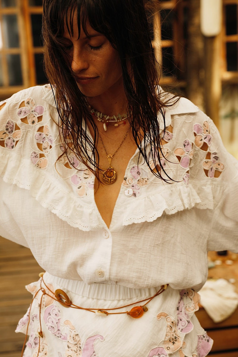 Come Softly to Me Cotton Long Sleeve Shirt